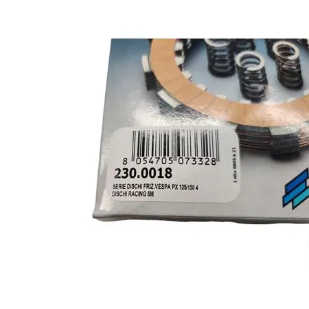 230.0018 Serie dischi frizione Polini a 4 dischi e molle rinforzate per Piaggio Vespa PX 125 e 150 cc