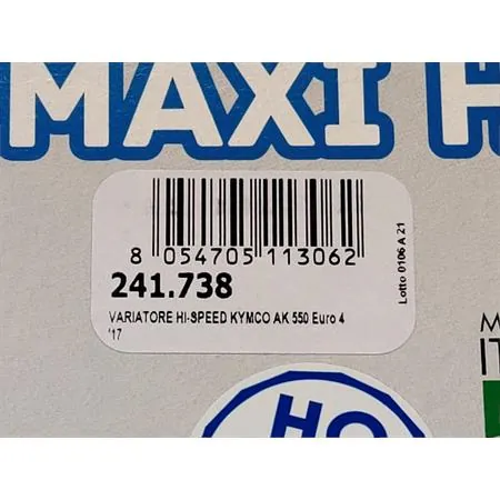 241.738 Variatore Polini HI-Speed per maxi scooter Kymco modello AK 550 Euro 4 prodotti dal 2017 e euro 5 prodotti dal 2021 in poi