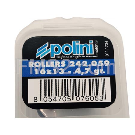 Rulli variatore 16x13 grammi 4.7 (Polini), ricambio 242059