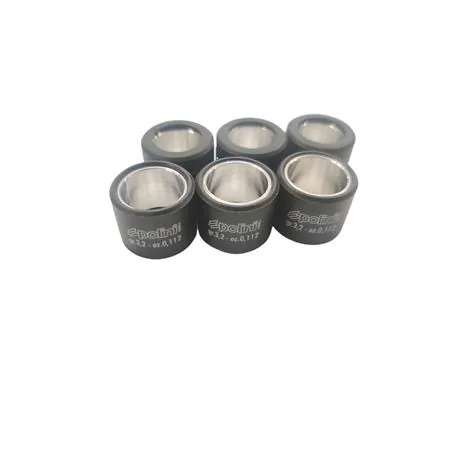 Kit rulli variatore 19x15.5 colore viola peso grammi 3.2 interno alluminio (Polini), ricambio 242086
