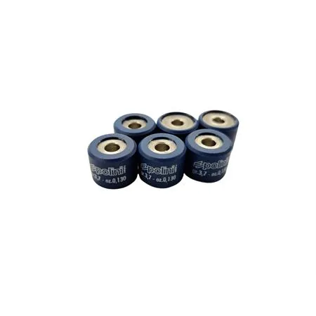 Kit rulli variatore 15x12 colore azzurro peso grammi 3.7 interno alluminio (Polini), ricambio 242134