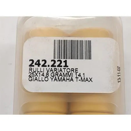 242.221 Kit 8 rulli Polini diametro 25 per 14.8