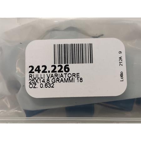 Rulli variatore 25x14.8 grammi 18 oz.0.6 (Polini), ricambio 242226