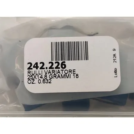 Rulli variatore 25x14.8 grammi 18 oz.0.6 (Polini), ricambio 242226