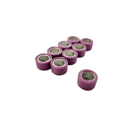 Kit rulli variatore 16x10 mm colore viola peso grammi 2.0 interno alluminio (Polini), ricambio 242250