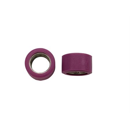 Kit rulli variatore 16x10 mm colore viola peso grammi 2.0 interno alluminio (Polini), ricambio 242250