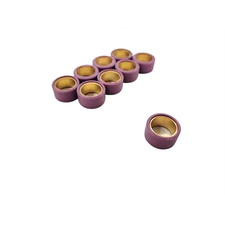 242.267 Kit rulli variatore Polini 19x10.2 mm peso grammi 4.5 interno ottone per EVO a 9 rulli per Piaggio e Minarelli