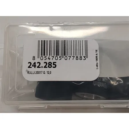 Rulli variatore Polini con diametro 25 x 17 mm e peso 12,0 grammi, ricambio 242285