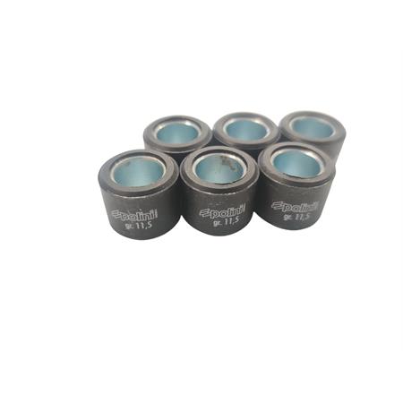 Kit 6 rulli Polini per variatore maxi scooter con diametro 20,9 x 17 mm e peso 11,5 grammi, ricambio 242342