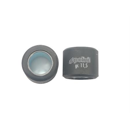 Kit 6 rulli Polini per variatore maxi scooter con diametro 20,9 x 17 mm e peso 11,5 grammi, ricambio 242342