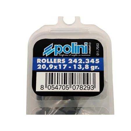 242.345 Rulli variatore maxi scoooter Polini diametro 20,9 x 17 e peso 13,8 grammi