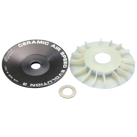 Semipuleggia fissa Polini Air Speed Evolution 3 con riporto ceramico per scooter con motore Minarelli orizzontale aria e liquido a braccio lungo, ricambio 2440124