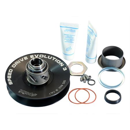 Correttori di coppia Polini Speed Drive con riporto ceramico diametro 134mm per scooter con motori Piaggio Gilera, ricambio 2440578