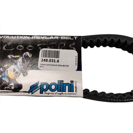 Cinghia di trasmissione variatore Polini per scooter Piaggio Zip SP versione 6 e carter motore Polini, ricambio 2480316