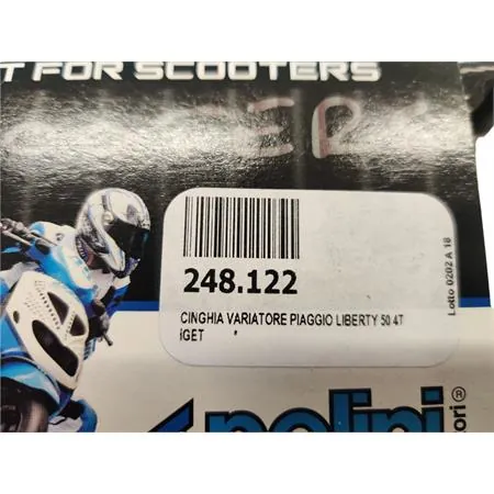 Cinghia variatore piaggio liberty 50 4t, ricambio 248122