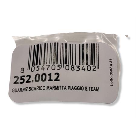 Guarnizione scarico specifica per marmitta Polini scooter team con motore Piaggio aria e liquido, ricambio 2520012