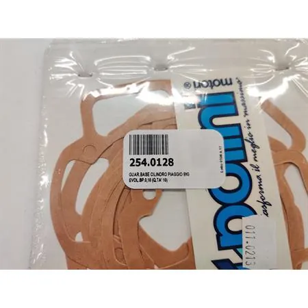 254.0128 Guarnizione di base cilindro Polini Big Evolution per scooter con motore Piaggio lc con spessore da 0,10 mm (10 pezzi)