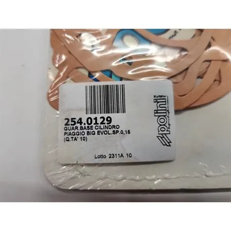 254.0129 Guarnizione di base cilindro Polini Big Evolution per scooter con motore Piaggio lc con spessore da 0,15 mm (10 pezzi)