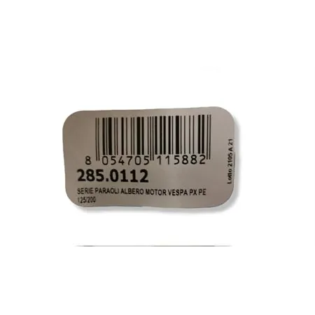 Serie paraolio Polini per albero motore Piaggio Vespa PX 125, 150 e 200 cc, ricambio 2850112