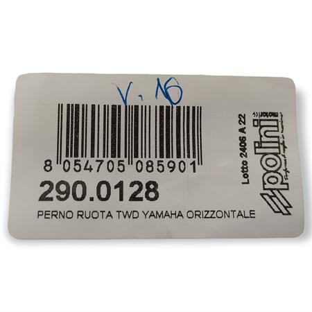 Perno ruota twd Polini per ricambio al telaietto torsen codice 1720016 e codice 1720018 per scooter con motore Minarelli e Yamaha orizzontale Aerox e Jog e codice 1720017 per Malaguti F12 orizzontale liquido, ricambio 2900128