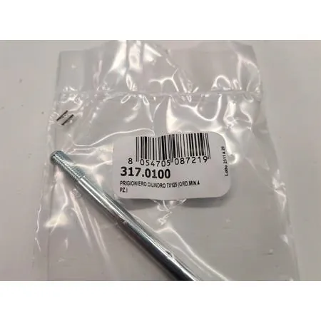 317.0100 Prigioniero Polini per fissare il cilindro con dimensione 7 x 125 mm