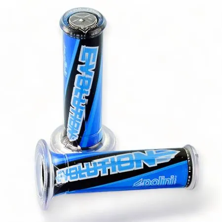 Coppia manopole Polini Evolution diametro 22 e 24 per utilizzo su scooter e ciclomotori, ricambio 3410036