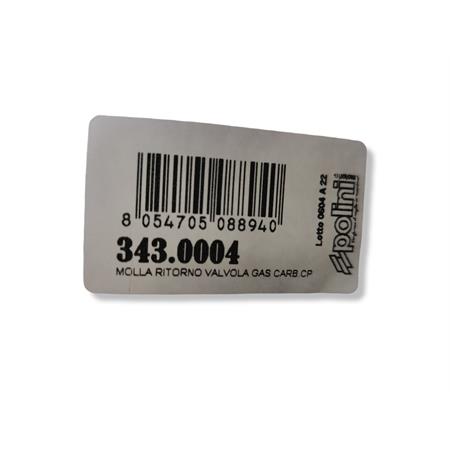 Molla ritorno valvola gas carb.cp, ricambio 3430004
