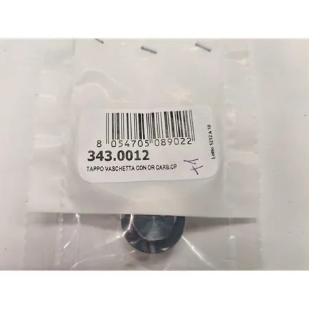 343.0012 Tappo vaschetta con or per carburatori Polini serie CP evolution