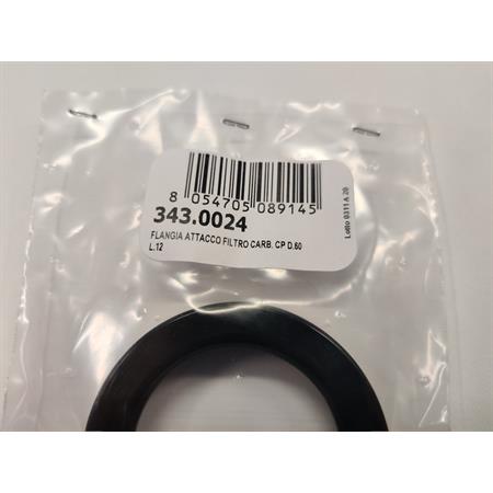 Flangia attacco filtro carb. cp d.60 l.1, ricambio 3430024
