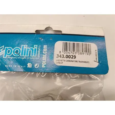 Vaschetta carburatore trasparente carb.c, ricambio 3430029