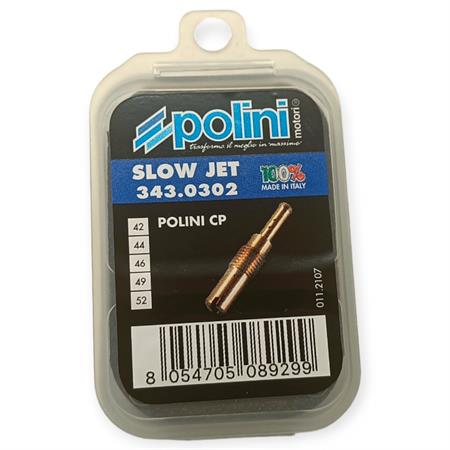 Set getti del minimo Polini per carburatore cp (Polini) con i seguenti numeri 42/44/46/49/52, ricambio 3430302