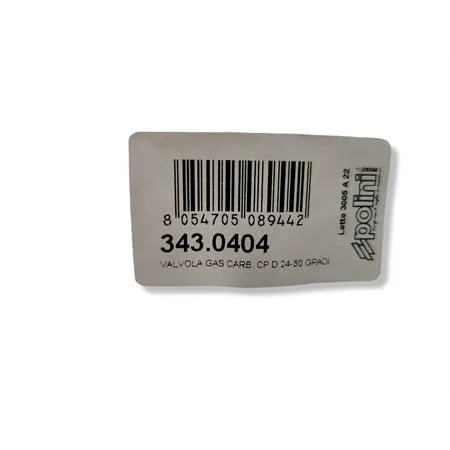 Valvola gas Polini per carburatori CP diametro 24 e smusso da 50 gradi, ricambio 3430404