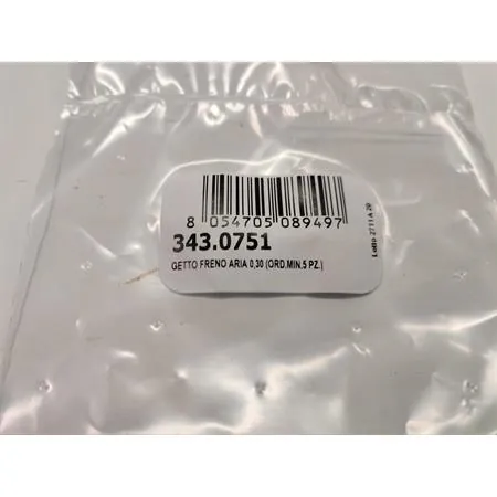 Getto freno aria da 0,30 mm per carburatori Polini serie CP, ricambio 3430751