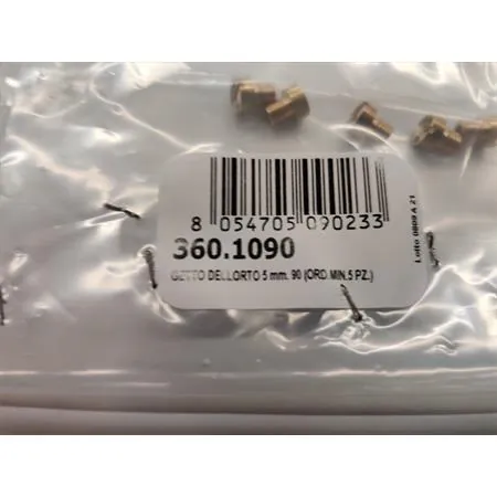 360.1090 Getto massimo Polini per carburatore Dell'orto passo M5 con numero 90