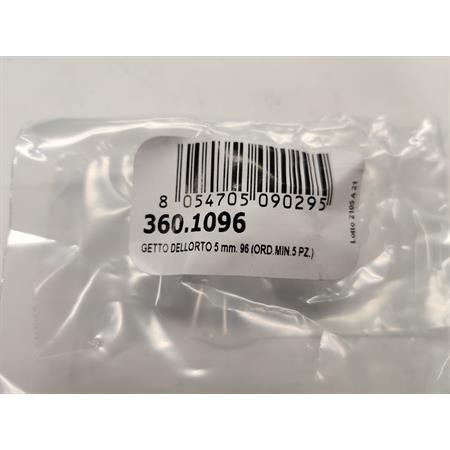 Getto Dell'Orto 5 mm misura 96, ricambio 3601096