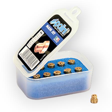 Set 10 getti Polini per carburatori Dell'orto 6 mm dal numero 200 al numero 218 con incremento di 2, ricambio 3620009