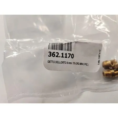 Getto Dell'Orto 6 mm 170 (ord.min.5 pz.), ricambio 3621170