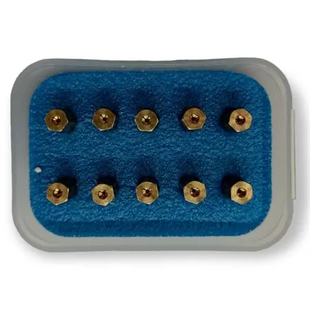 Scatola Polini da 10 getti del massimo per carburatori cp - keihin - pwk dal numero 101 al 119 con incremento di 2, ricambio 3700103