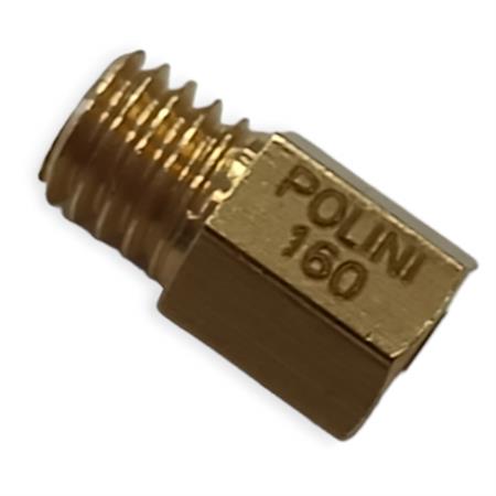Getto massimo Polini per carburatore Mikuni con numero 160, ricambio 3801160