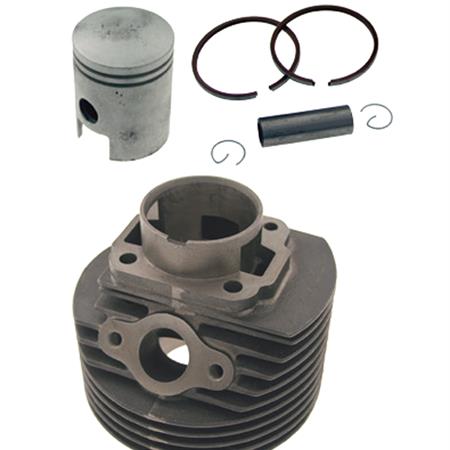 Motore gruppo termico completo di pistone RMS tipo originale Piaggio Vespa 125 ET3, PK 125, diametro 55 mm, spinotto da 15 mm, ricambio 100080420