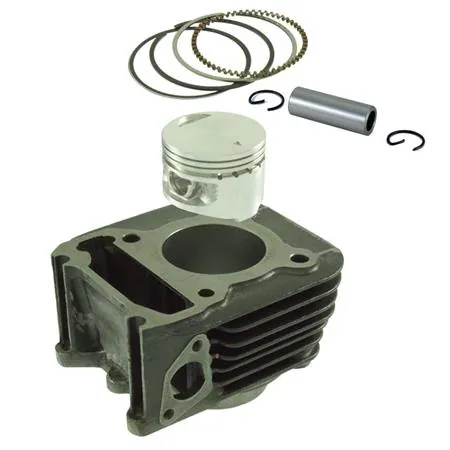 Kit cilindro e pistone RMS in ghisa con diametro 57,0 mm per maxi scooter Piaggio liberty 125 4 tempi, ricambio 100080531