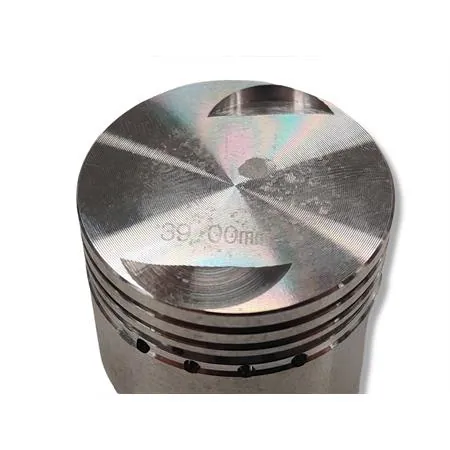 Pistone completo RMS per scooter Piaggio 50 cc 4 tempi con diametro 39 mm e spinotto 12 mm, ricambio 100090101