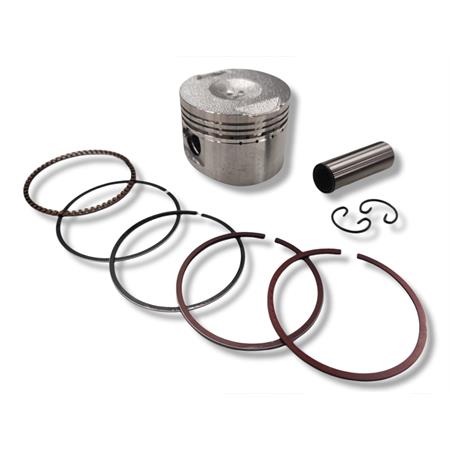 Pistone completo RMS per maxi scooter Kymco 125 cc 4 tempi con diametro 52,4 mm, ricambio 100090390