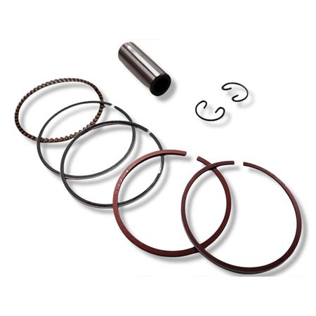 Pistone completo RMS per maxi scooter Kymco 125 cc 4 tempi con diametro 52,4 mm, ricambio 100090390