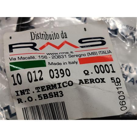 Sensore temperatura interruttore termico RMS come originale per scooter Mbk Nitro e Yamaha Aerox 50 2 tempi prodotti dal 1999 al 2012, ricambio 100120390