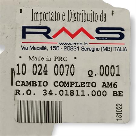 Cambio completo am6, ricambio 100240070