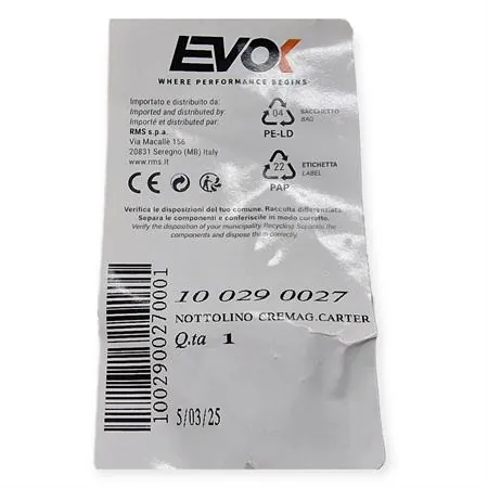 Nottolino a cremagliera RMS 100290027 con O-ring per Vespa 50 Special, 125 Primavera ET3 – Ricambio motore coperchi frizione