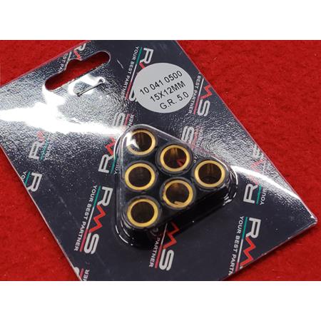 Kit rulli variatore 15 x 12 6 pz 5.0 gr, ricambio 100410500