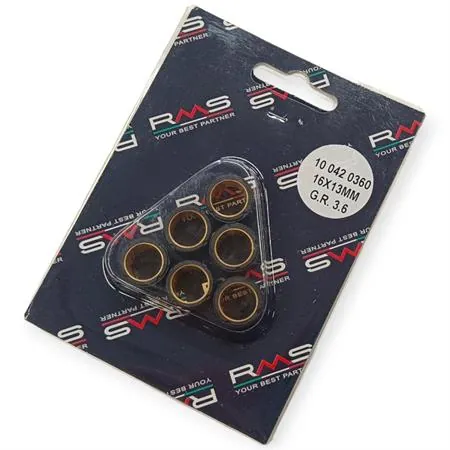 100420360 Kit rulli variatore 16 x 13 6 pezzi 3.6 gr