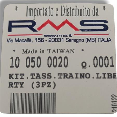 Kit 3 Tasselli traino piaggio liberty-Gilera, ricambio 100500020